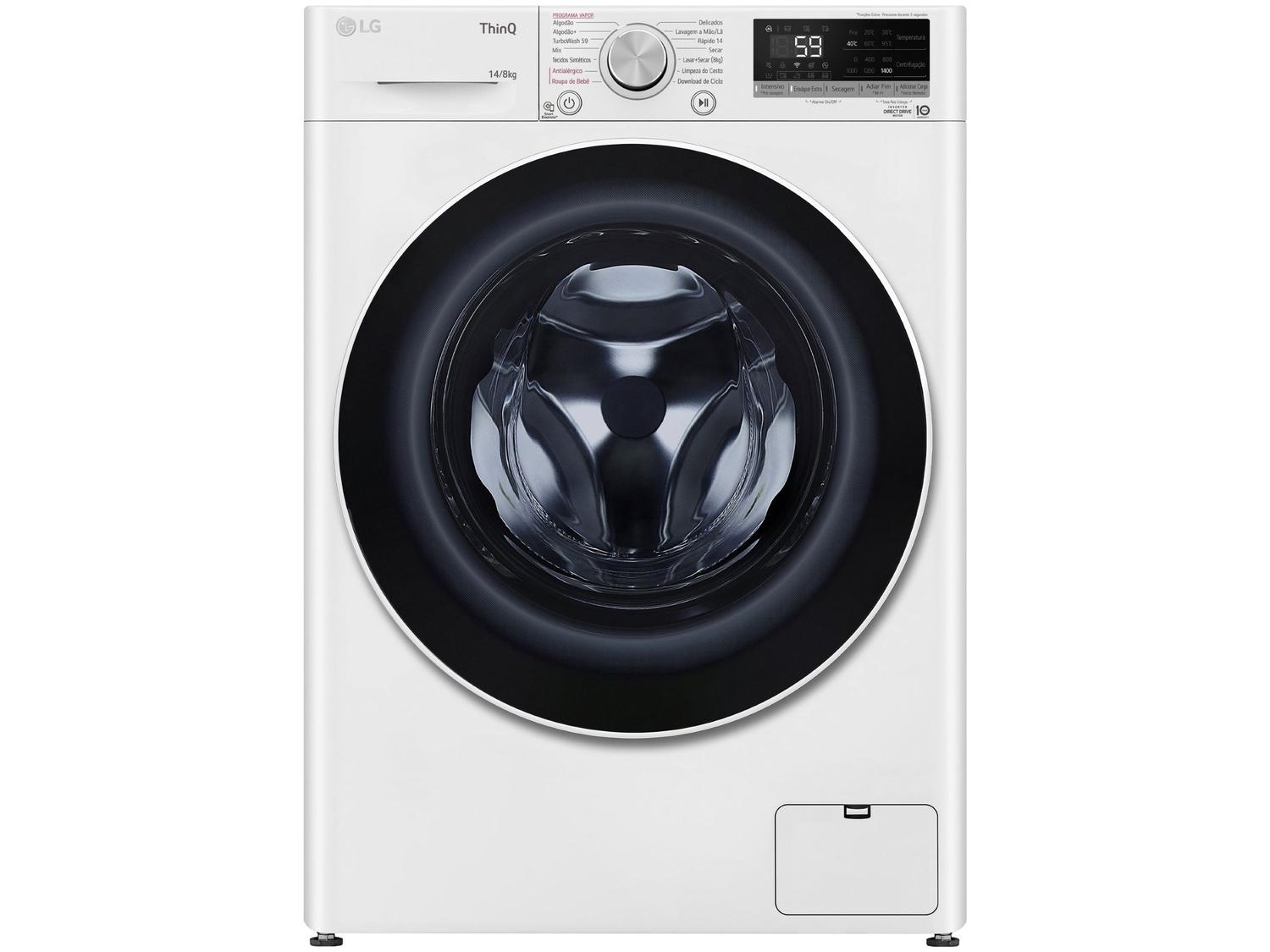 Lava e Seca LG 14kg Smart Smart VC4 CV5014WC4 com