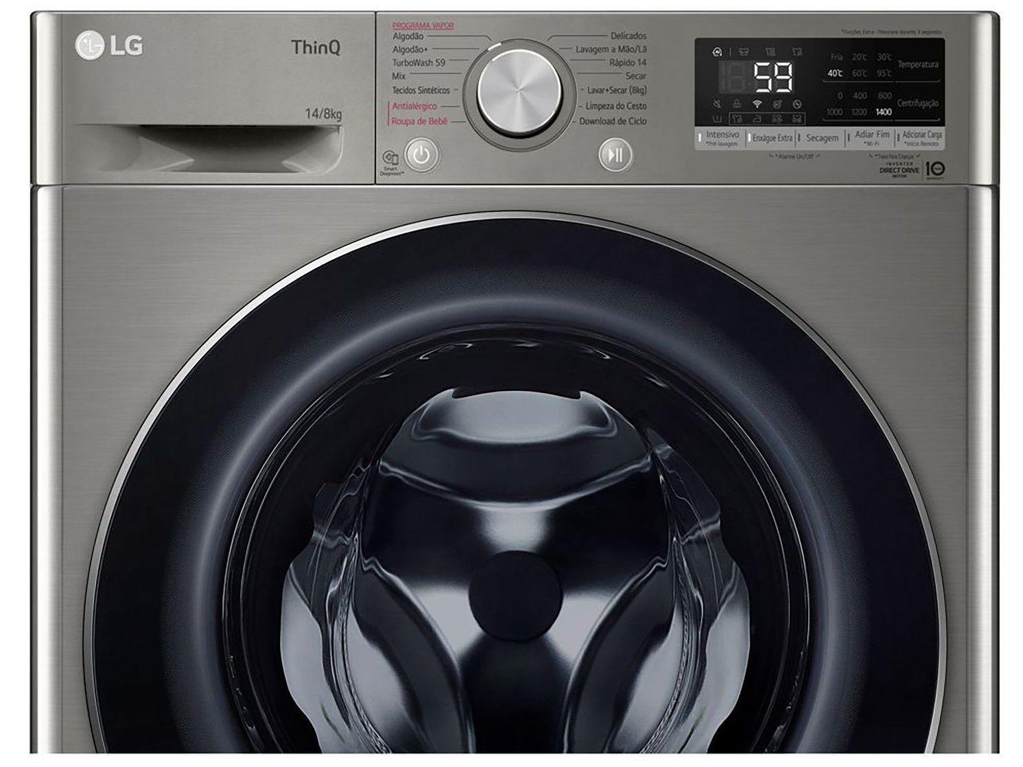 Lava e Seca LG 14kg Smart VC4 CV5014PC4 com