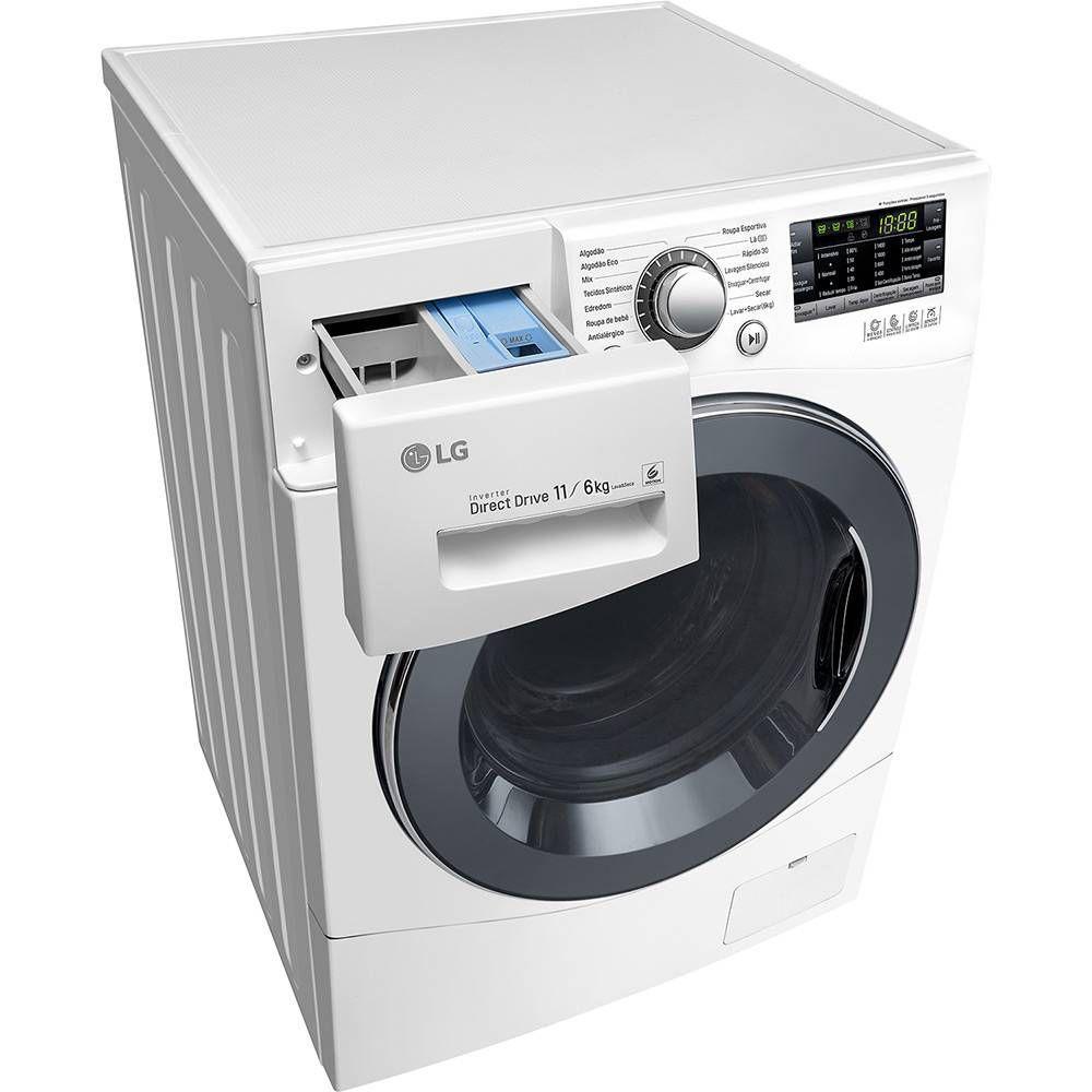 Lava e Seca LG Prime Touch LED 11Kg Branca 127V - WD11WP6 - Máquina de ...