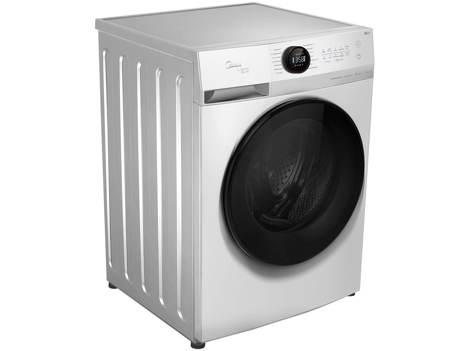 Lava e Seca Midea 13kg HealthGuard Smart Inverter Água Fria e Quente Branca