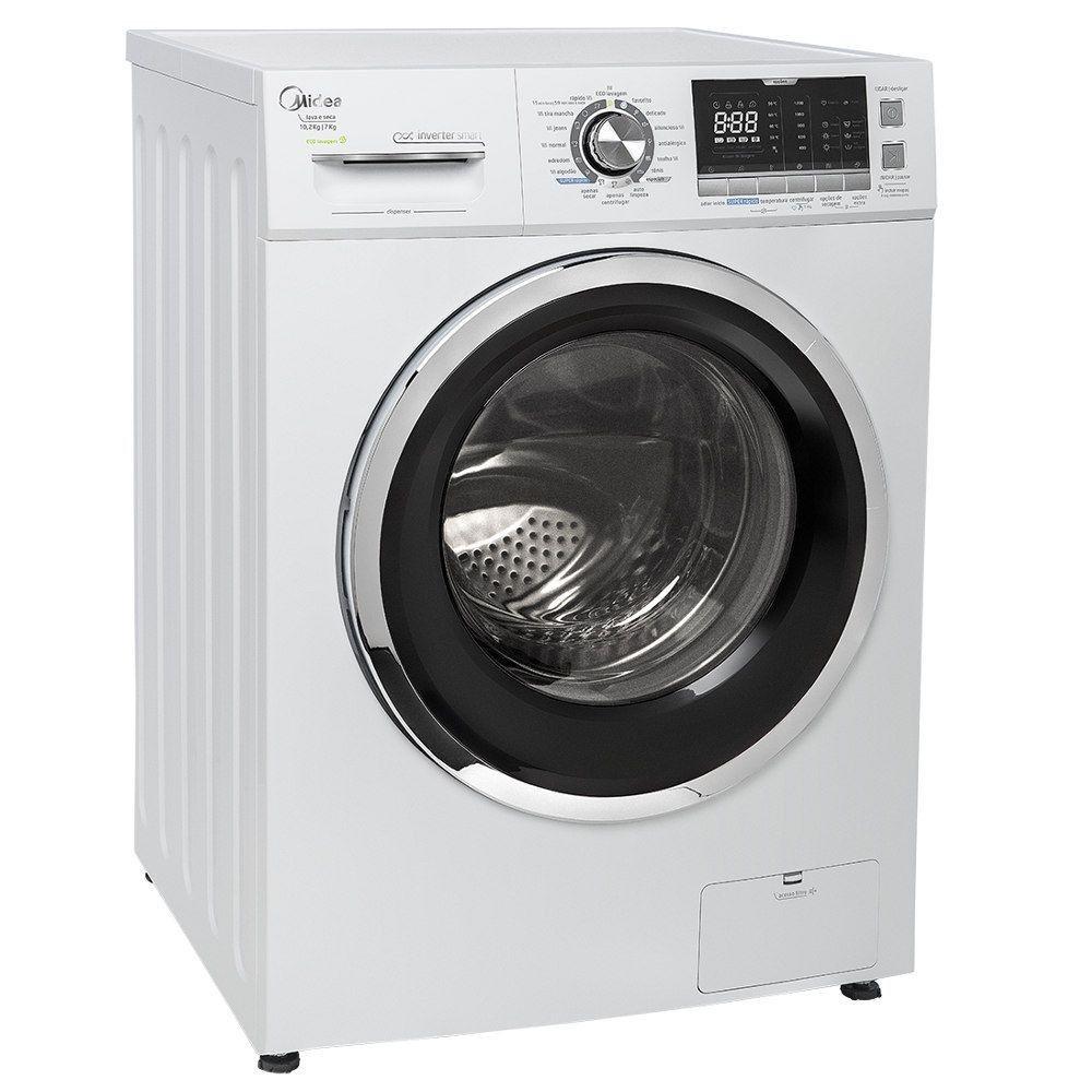 Lava e Seca Midea Storm Wash Inverter Tambor 4D 10,2kg Branca 127V