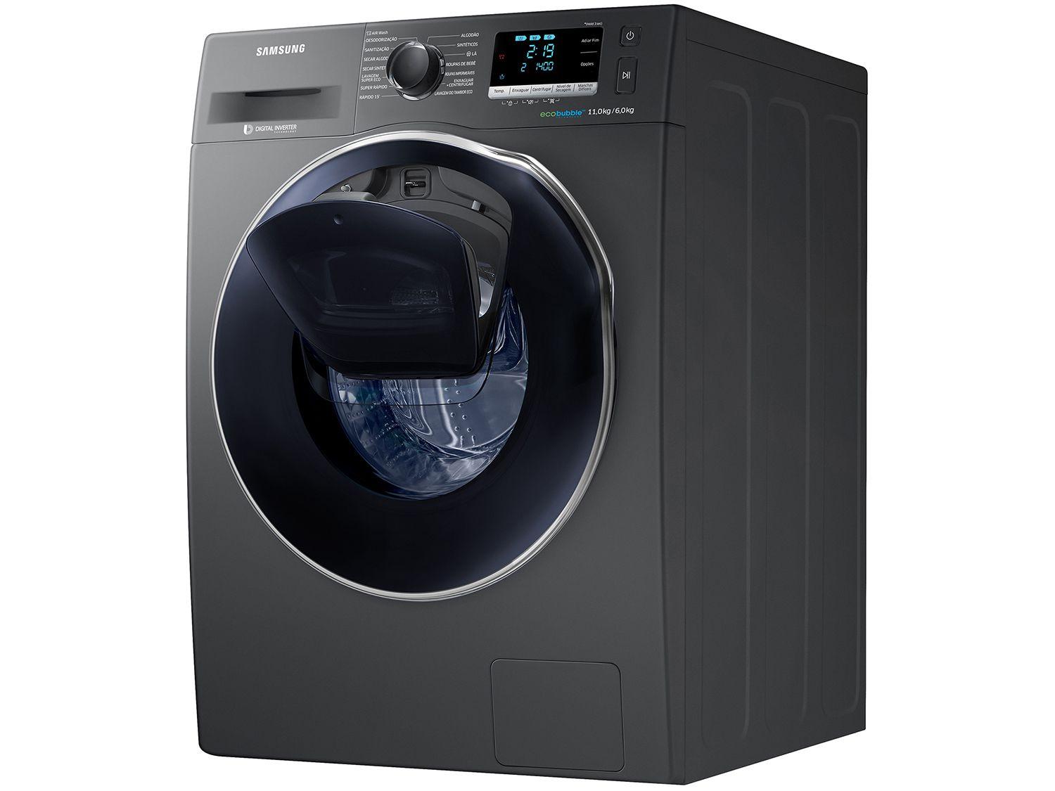 Lava e Seca Samsung 11kg AddWash WD11K6410OX - 14 Programas de Lavagem ...