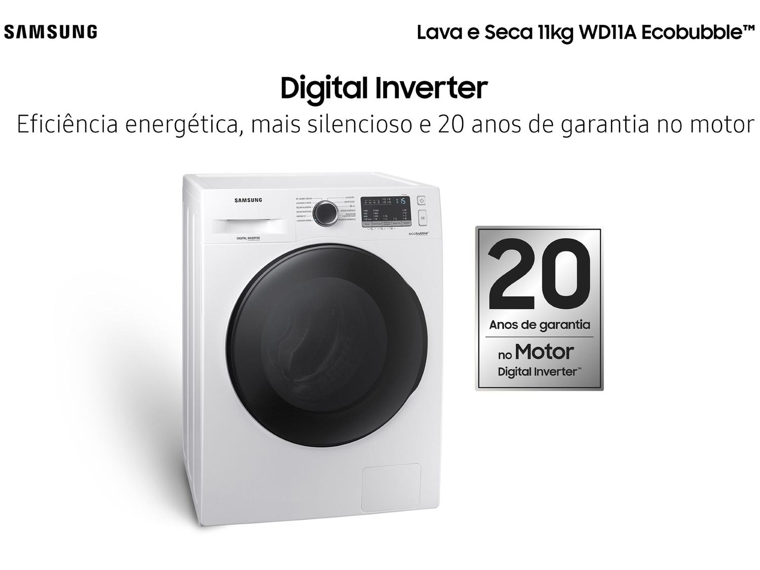 Lava e Seca Samsung 11kg Inverter