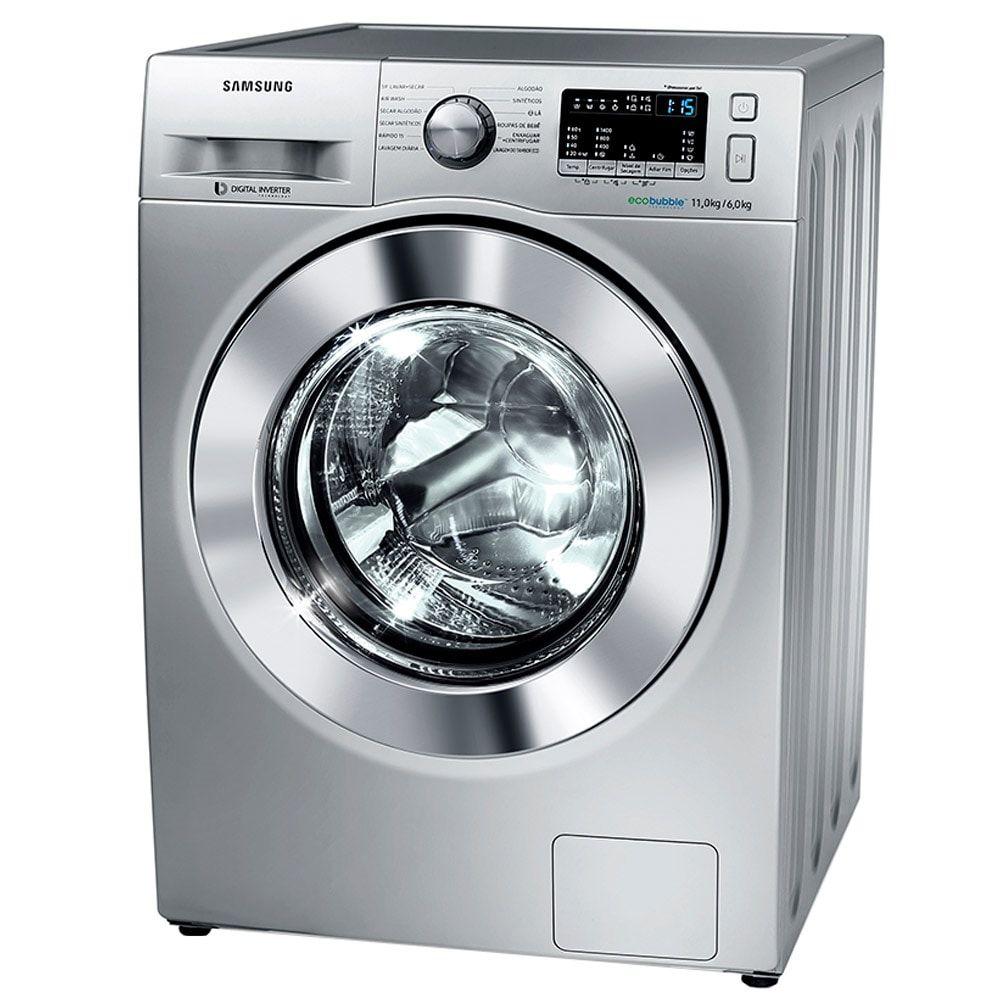 Lava e Seca Samsung 11kg WD4000 DWD11M44530S Ecobubble Prata - Lava e ...