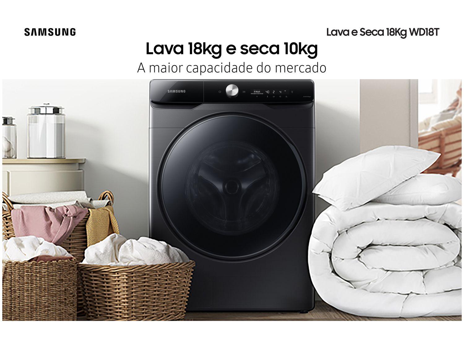 Lava e Seca Samsung 18kg Smart WD18T6500GV