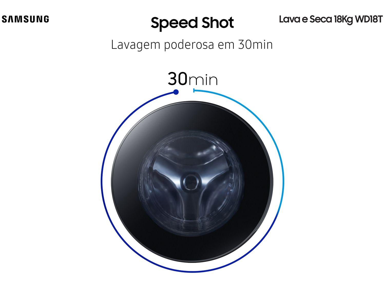 Lava e Seca Samsung 18kg Smart WD18T6500GV