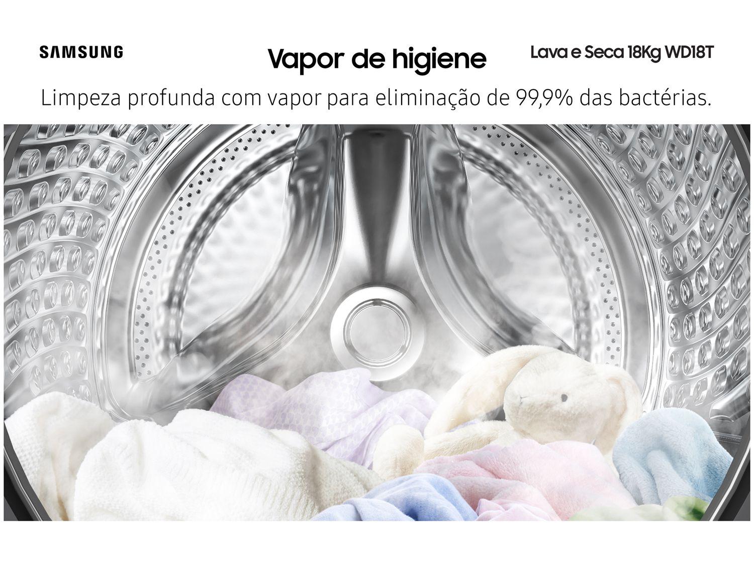 Lava e Seca Samsung 18kg Smart WD18T6500GV
