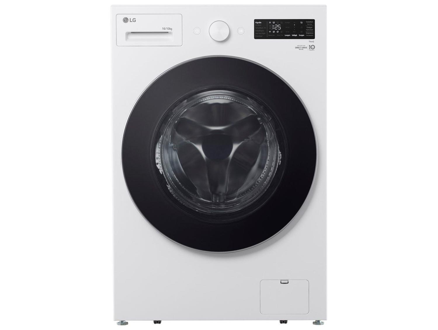 Lava e Seca Smart LG 16kg WD16WNT Inverter Smart Água Fria e Quente Branca