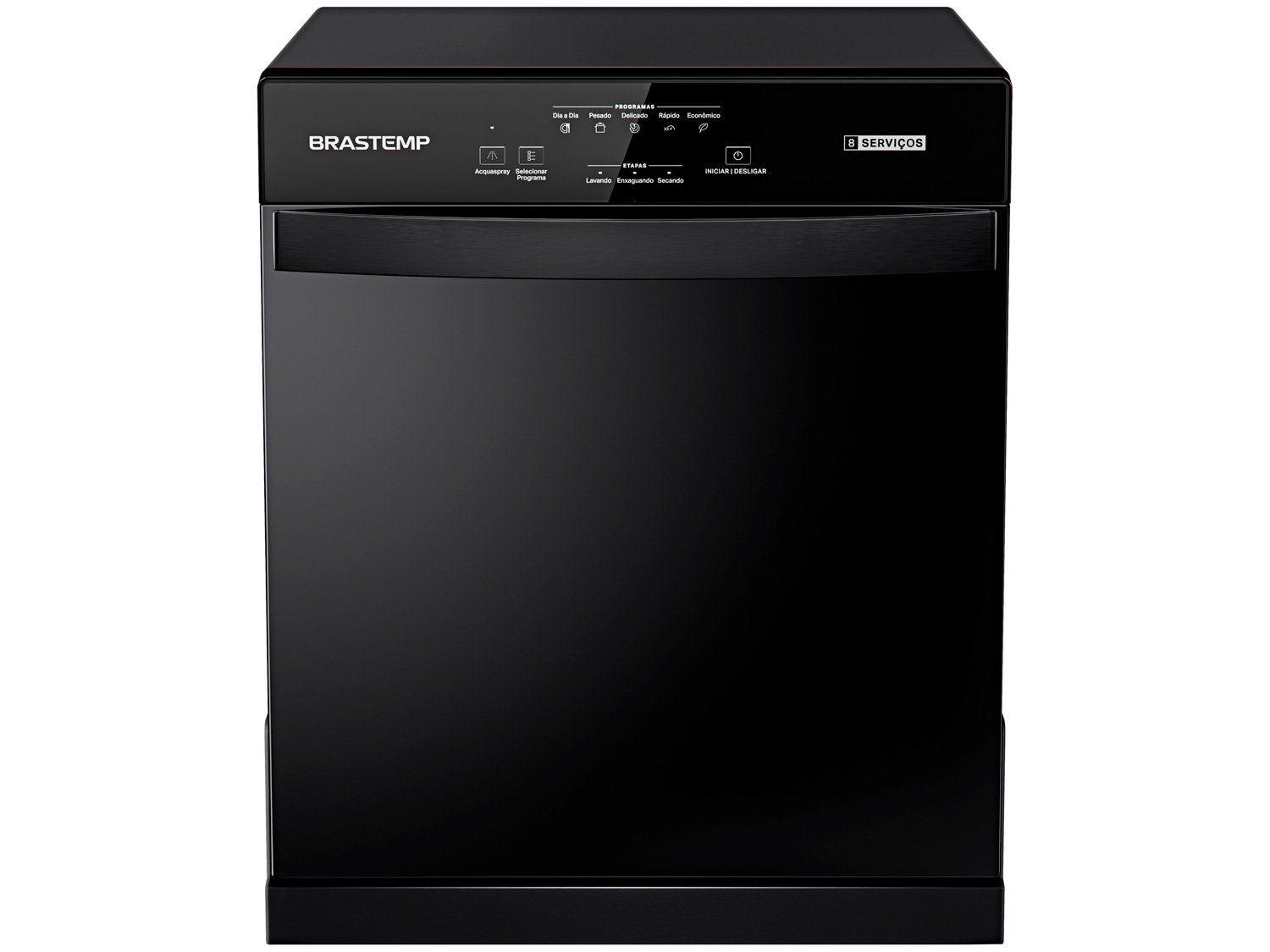 Lava-Louças Brastemp 08 Serviços BLF08AE Quente Preta