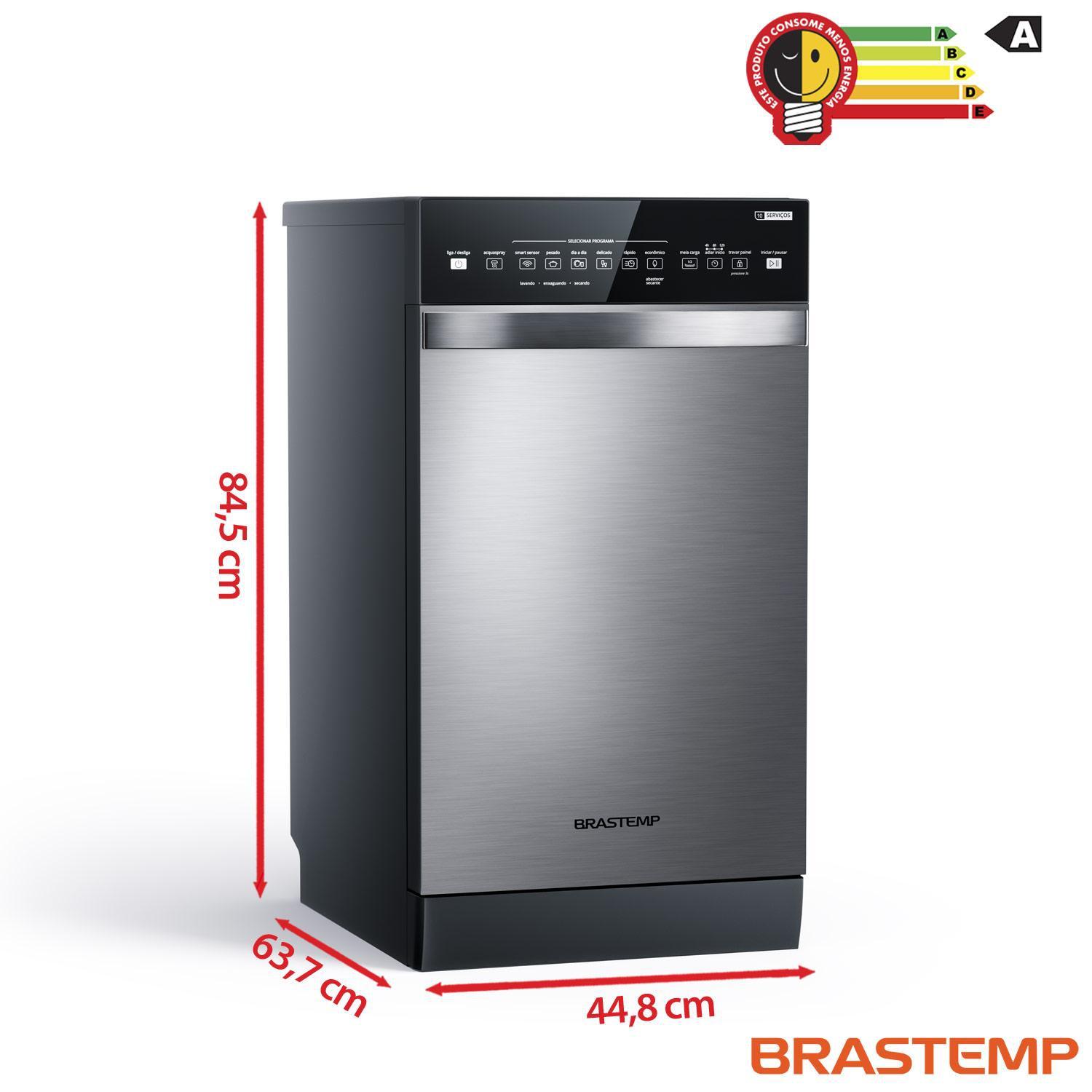 LAVA LOUÇAS BRASTEMP 10 SERVIÇOS - 110v - BLF10BR - Lava-Louças ...