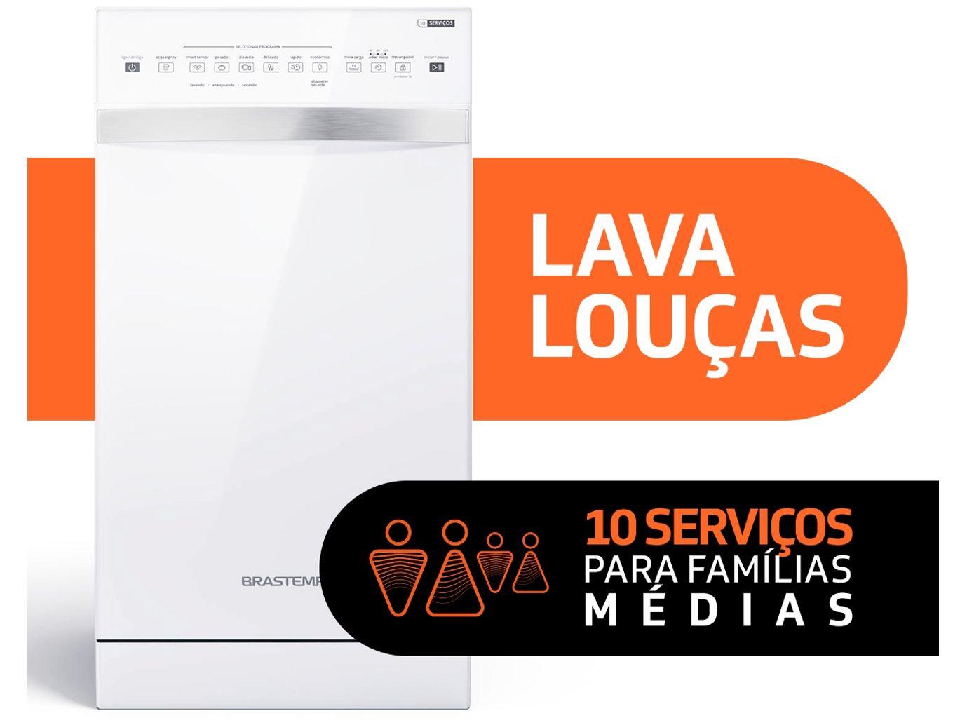 Lava-louças Brastemp 10 Serviços BLF10BB Branca