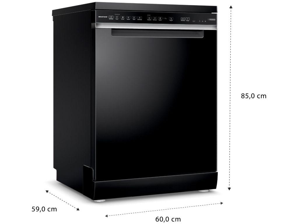 Lava-louças Brastemp de Embutir 15 Serviços BLF61AE Preta