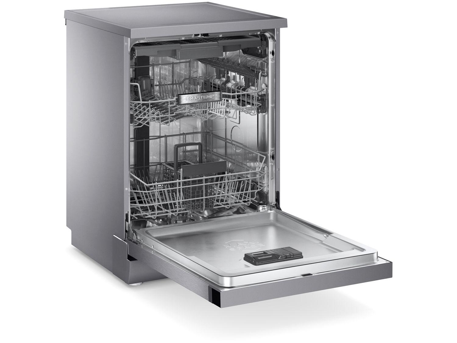 Lava-louças Brastemp de Embutir 15 Serviços BLF61AR Inox