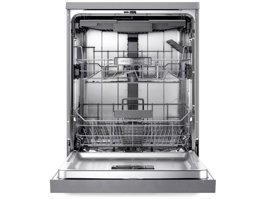 Lava-louças Brastemp de Embutir 15 Serviços BLF61AR Inox