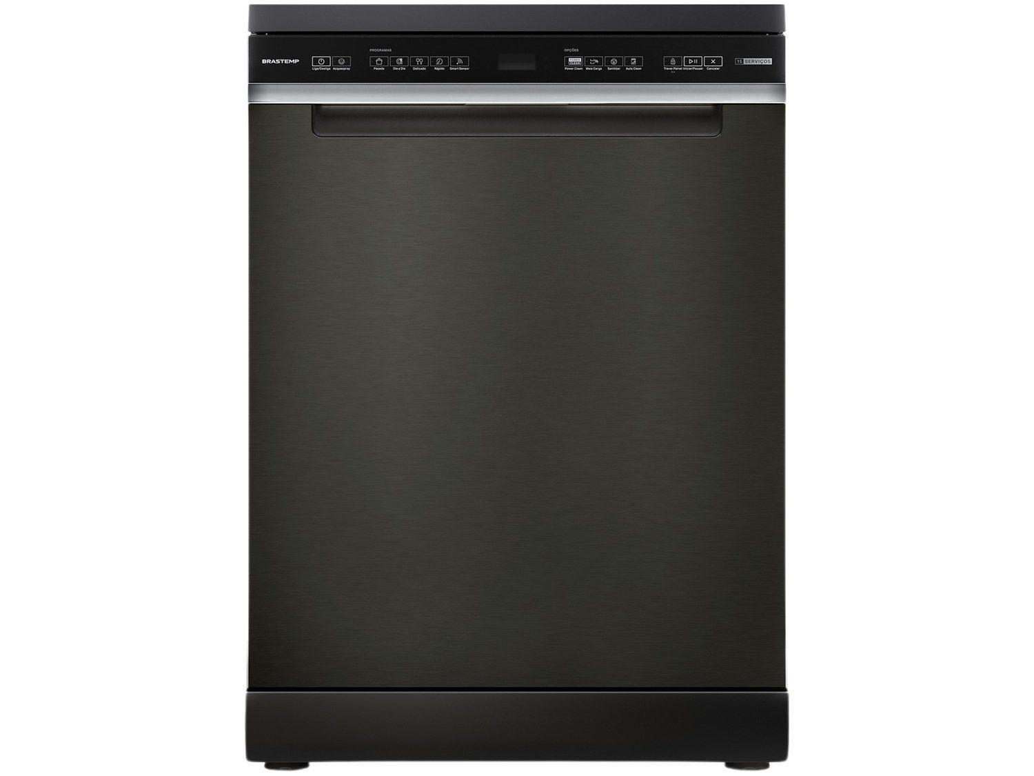 Lava-louças Brastemp de Embutir 15 Serviços Eclipse Collection BLF62AP Preta