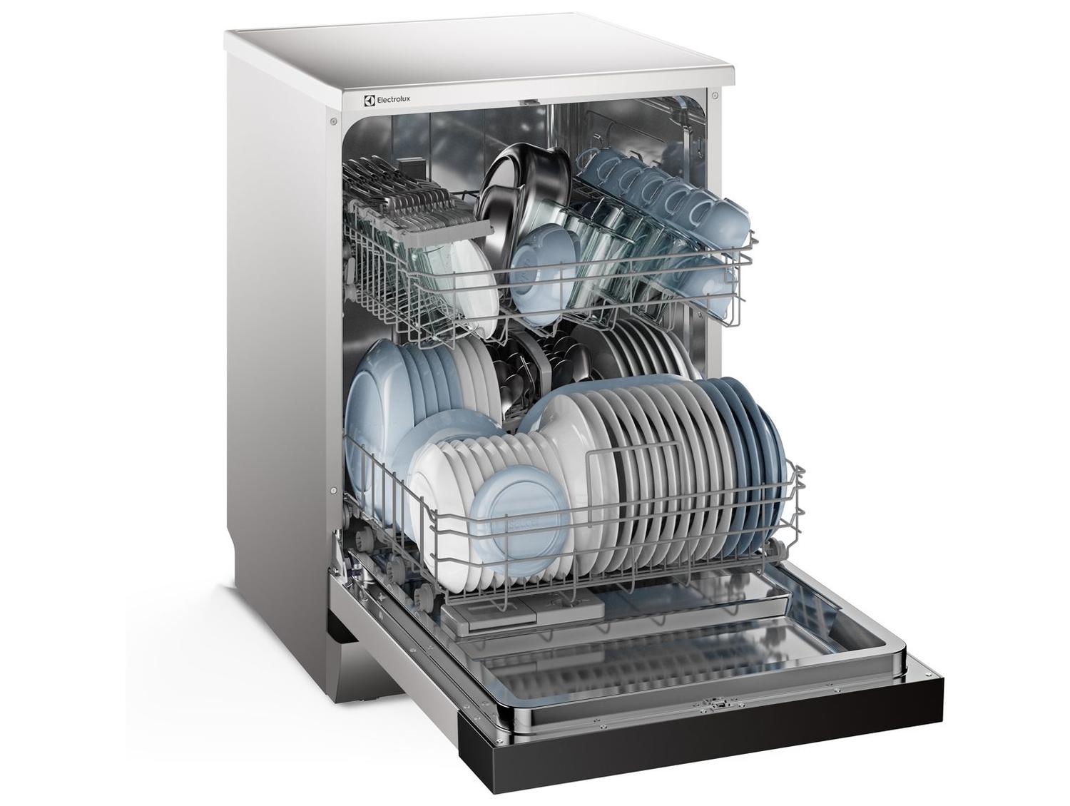 Lava-louças Electrolux 14 Serviços com Função Higienizar LS14E Prata