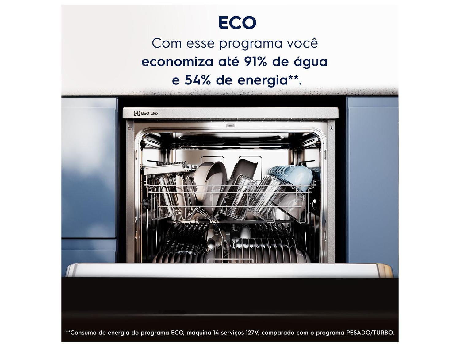 Lava-louças Electrolux 14 Serviços com Função Higienizar LS14E Prata