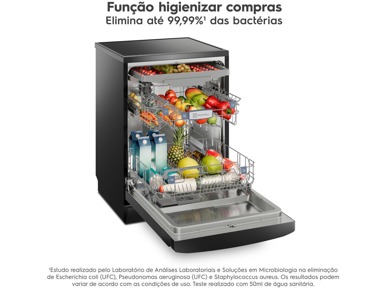 Lava-louças Electrolux 14 Serviços Função Higienizar Experience LL14P