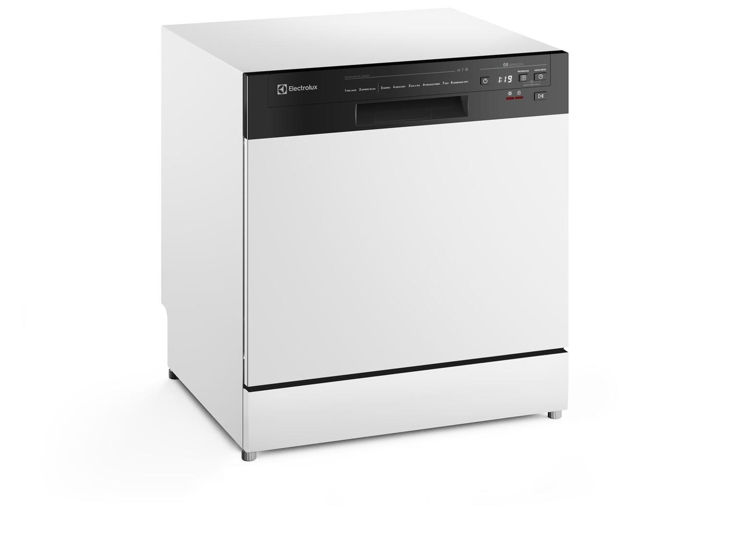 Lava-louças Electrolux 8 Serviços com Função Higienizar LB08E Branco