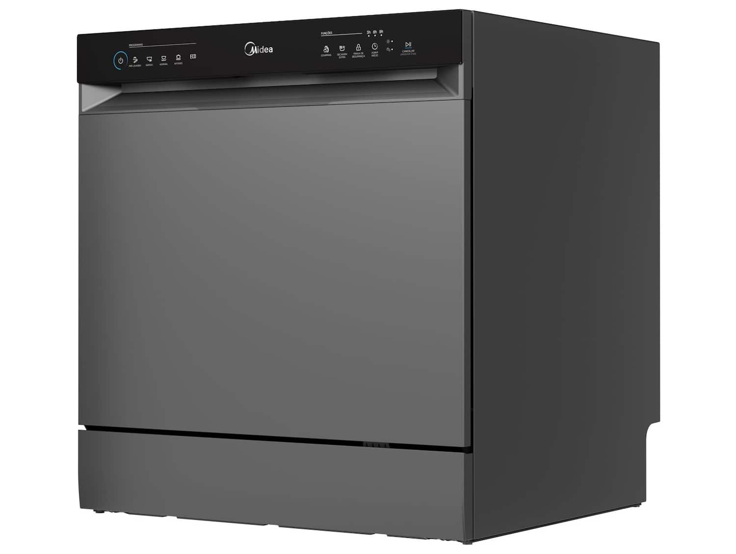 Lava-louças Midea 8 Serviços MDWTF08S2 Cinza | Uau CAIXA