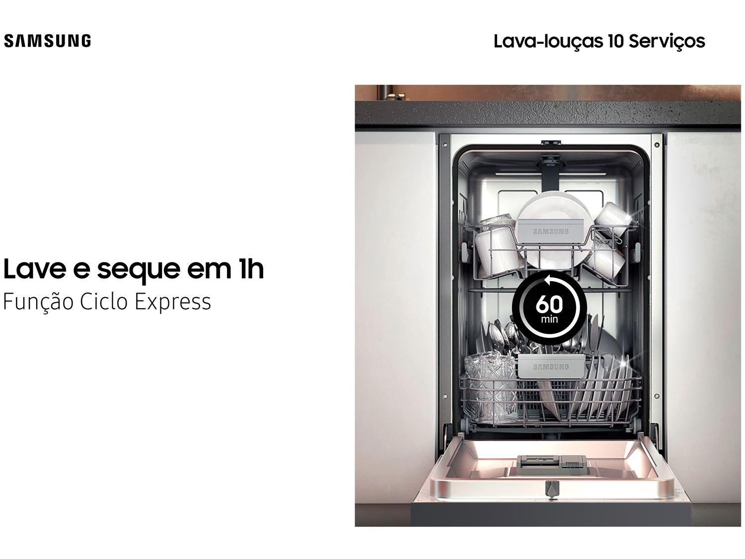 Lava-louças Samsung 10 Serviços com Função