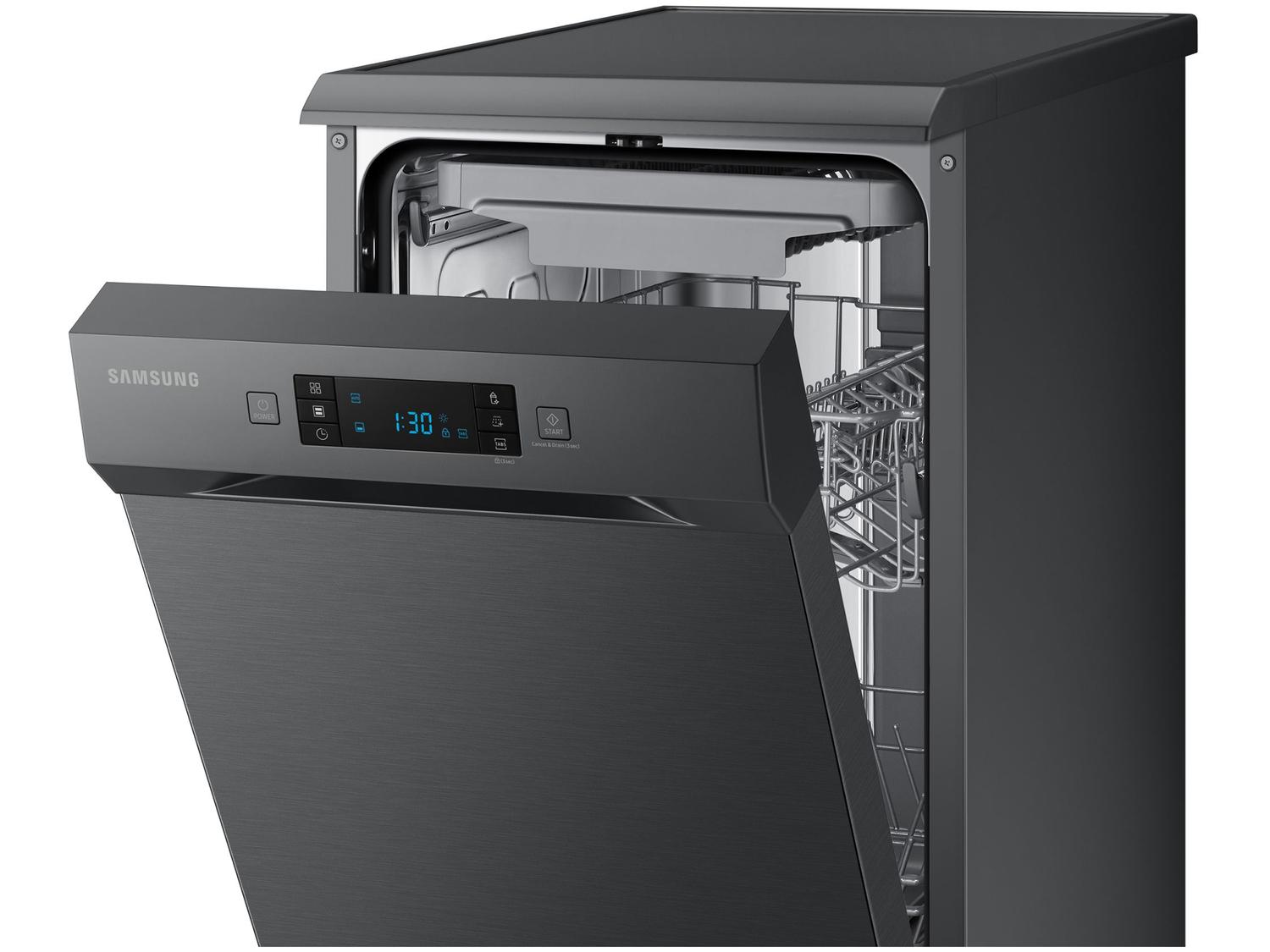 Lava-louças Samsung 10 Serviços com Função Higienizar DW50DG420 Black Inox