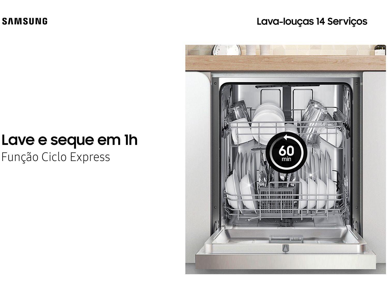Lava-louças Samsung 14 Serviços com Função