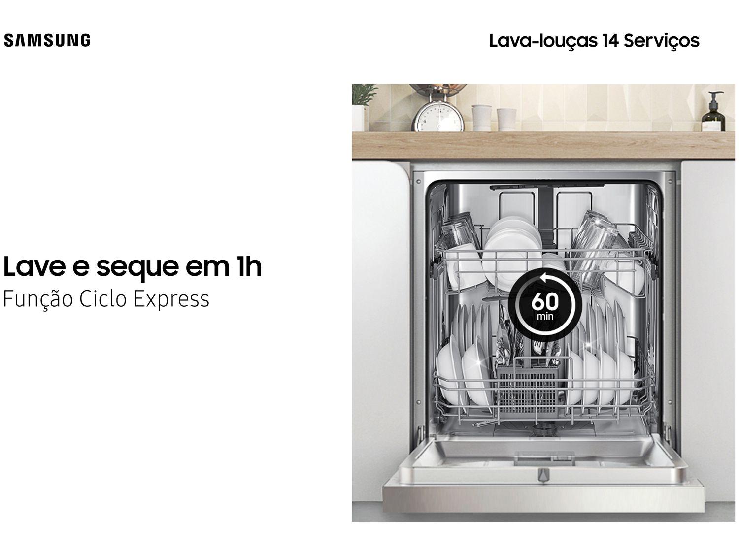 Lava-louças Samsung 14 Serviços com Função