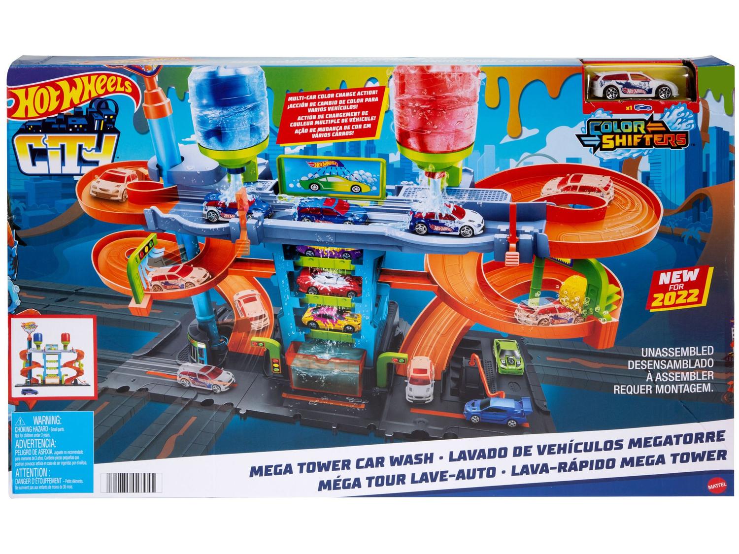Lava-rápido de Brinquedo Hot Wheels City