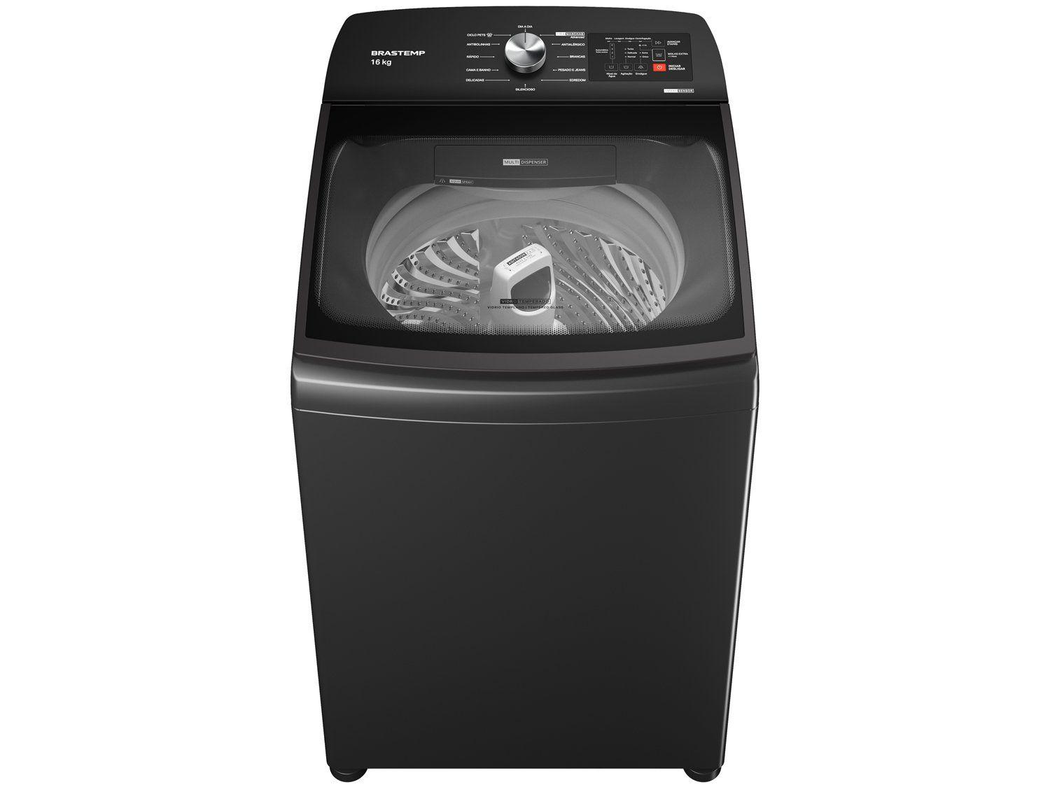 Lavadora de Roupas Automática Brastemp 16kg| Cinza - 110V