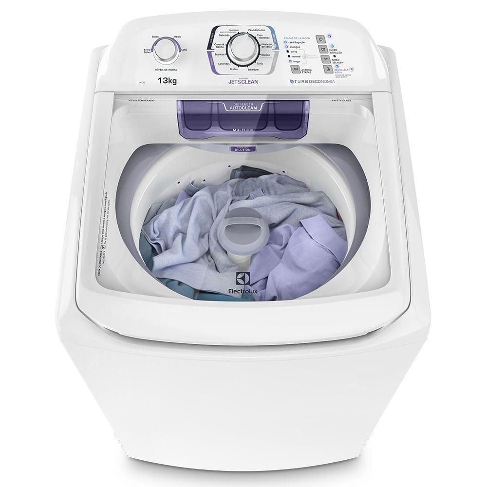 Lavadora de Roupas Branca Jet&Clean 13 kg Electrolux (LAC13) Máquina