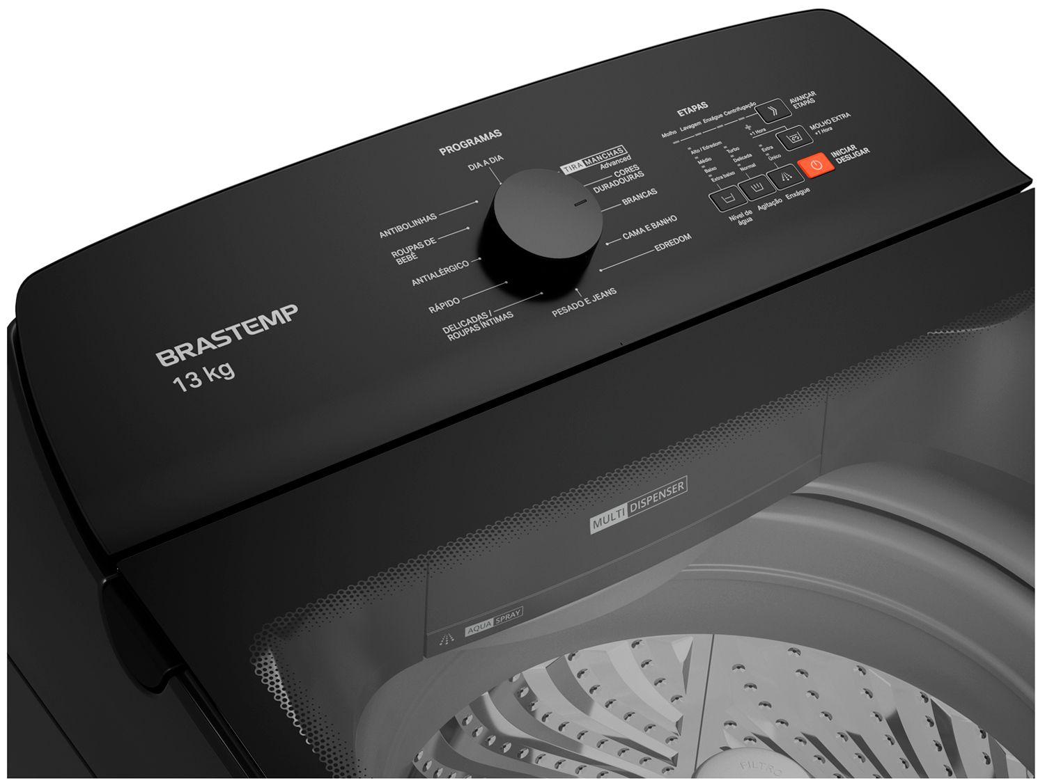 Lavadora de Roupas Brastemp 13kg Cesto Inox