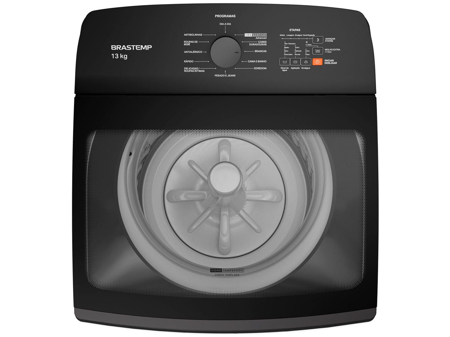 Lavadora de Roupas Brastemp 13kg Cesto Inox