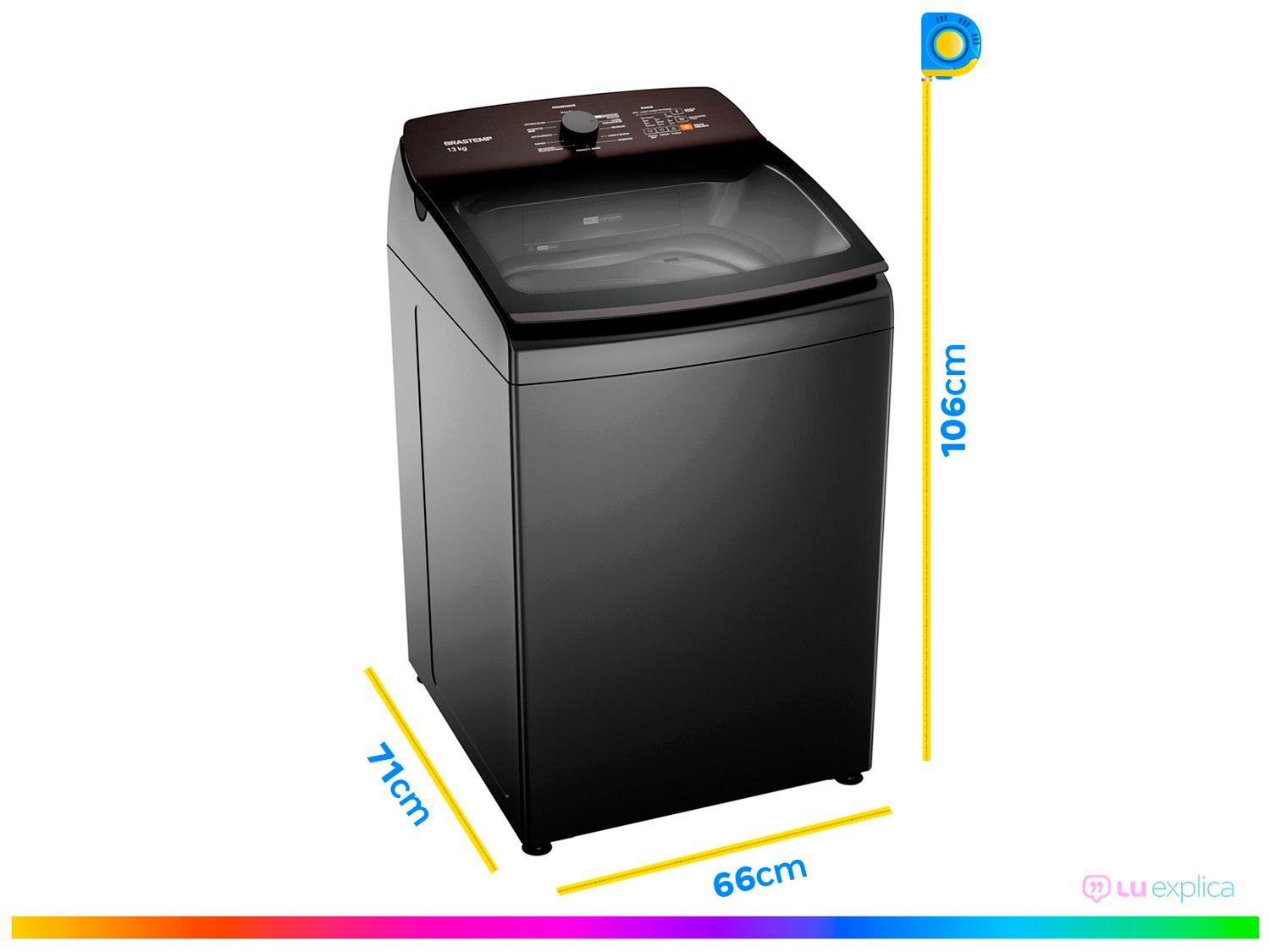 Lavadora de Roupas Brastemp 13kg Cesto Inox