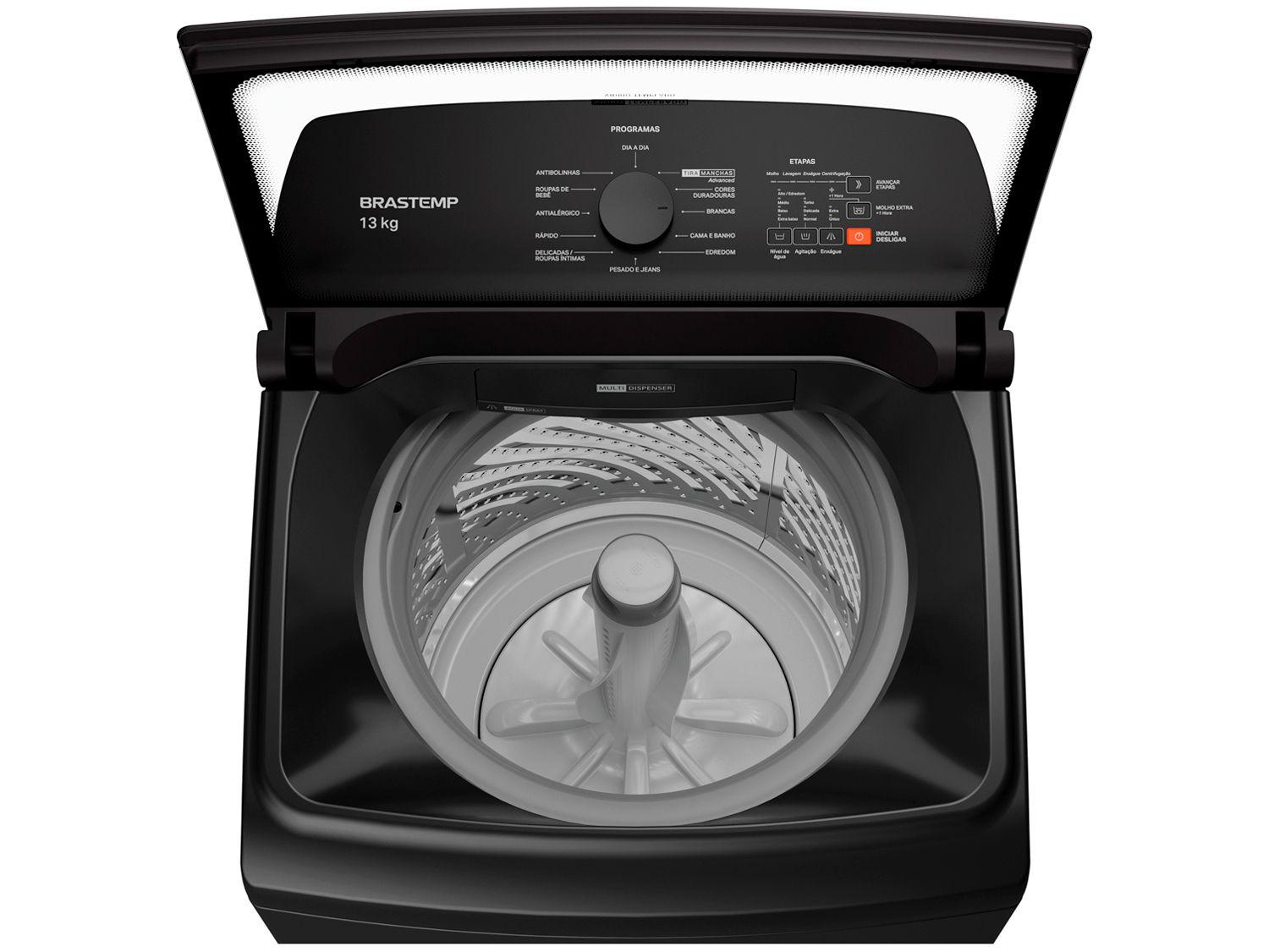 Lavadora de Roupas Brastemp 13kg Cesto Inox