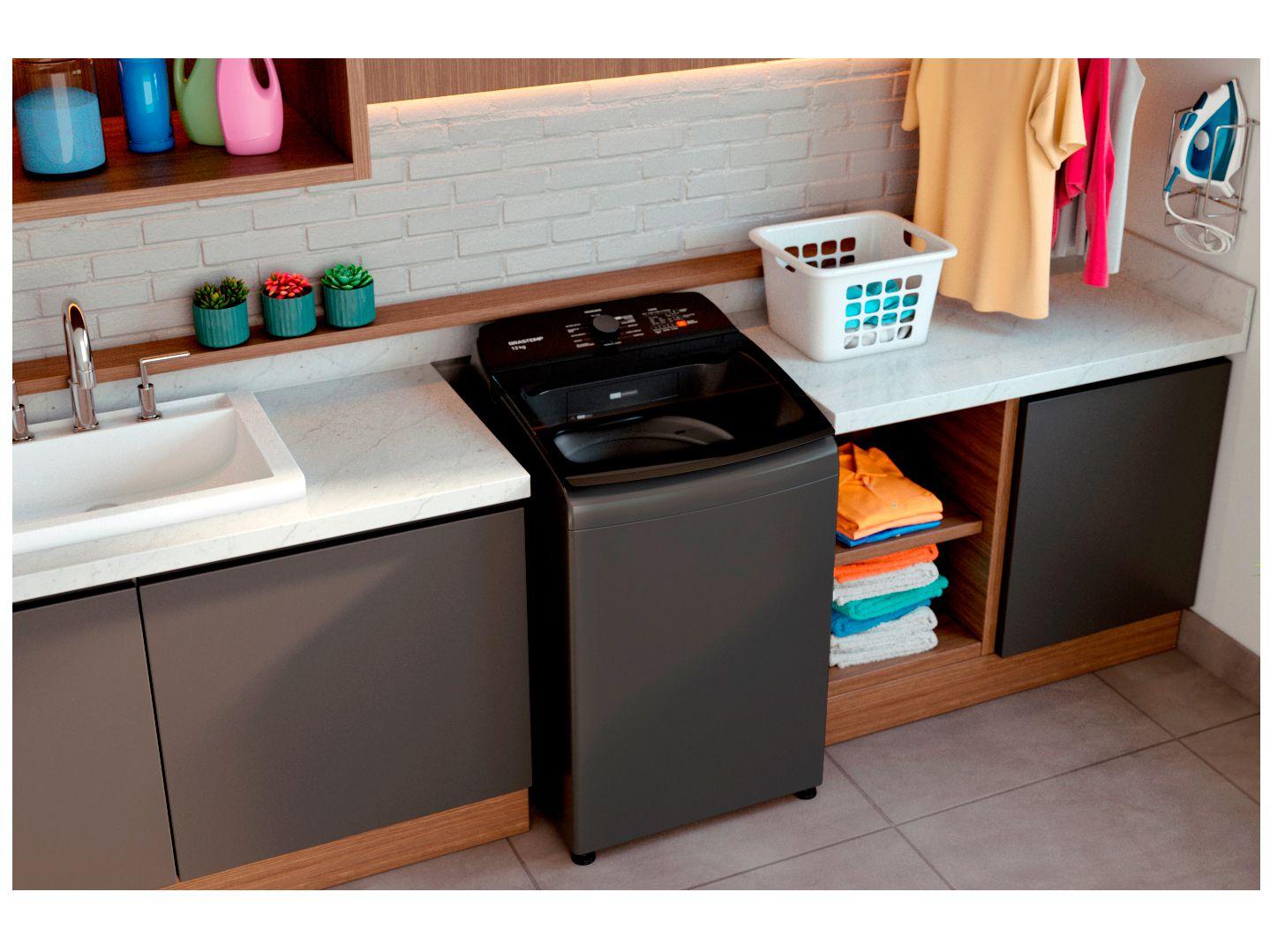 Lavadora de Roupas Brastemp 13kg Cesto Inox