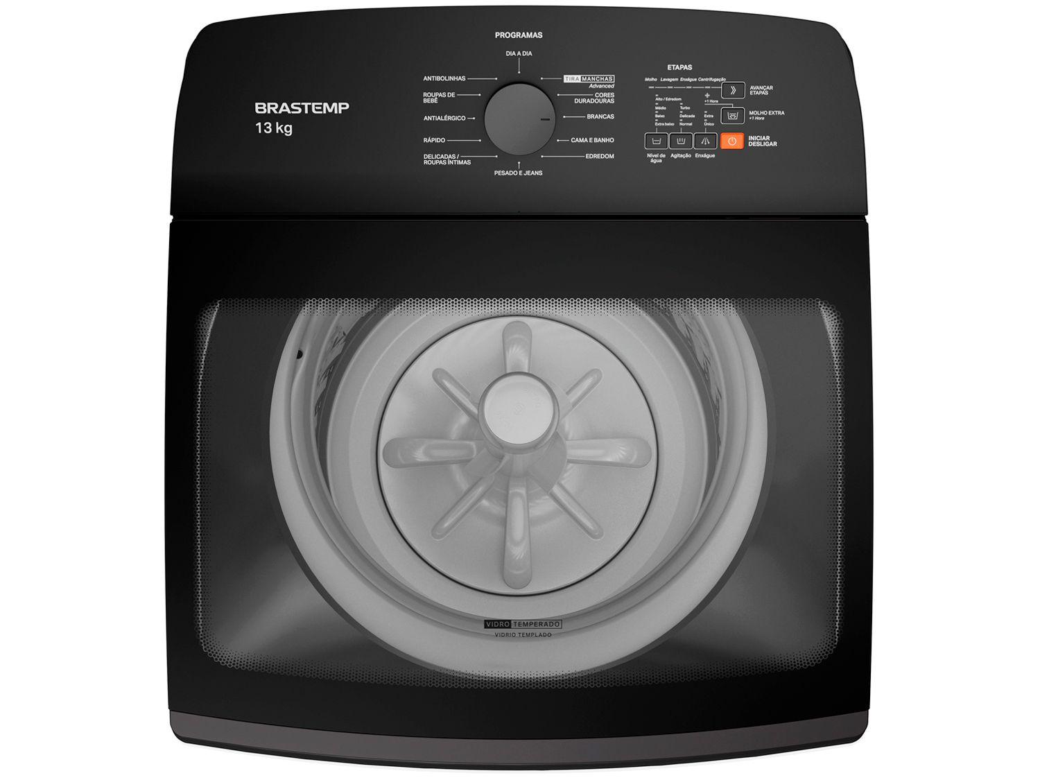 Lavadora de Roupas Brastemp 13kg Cesto Inox