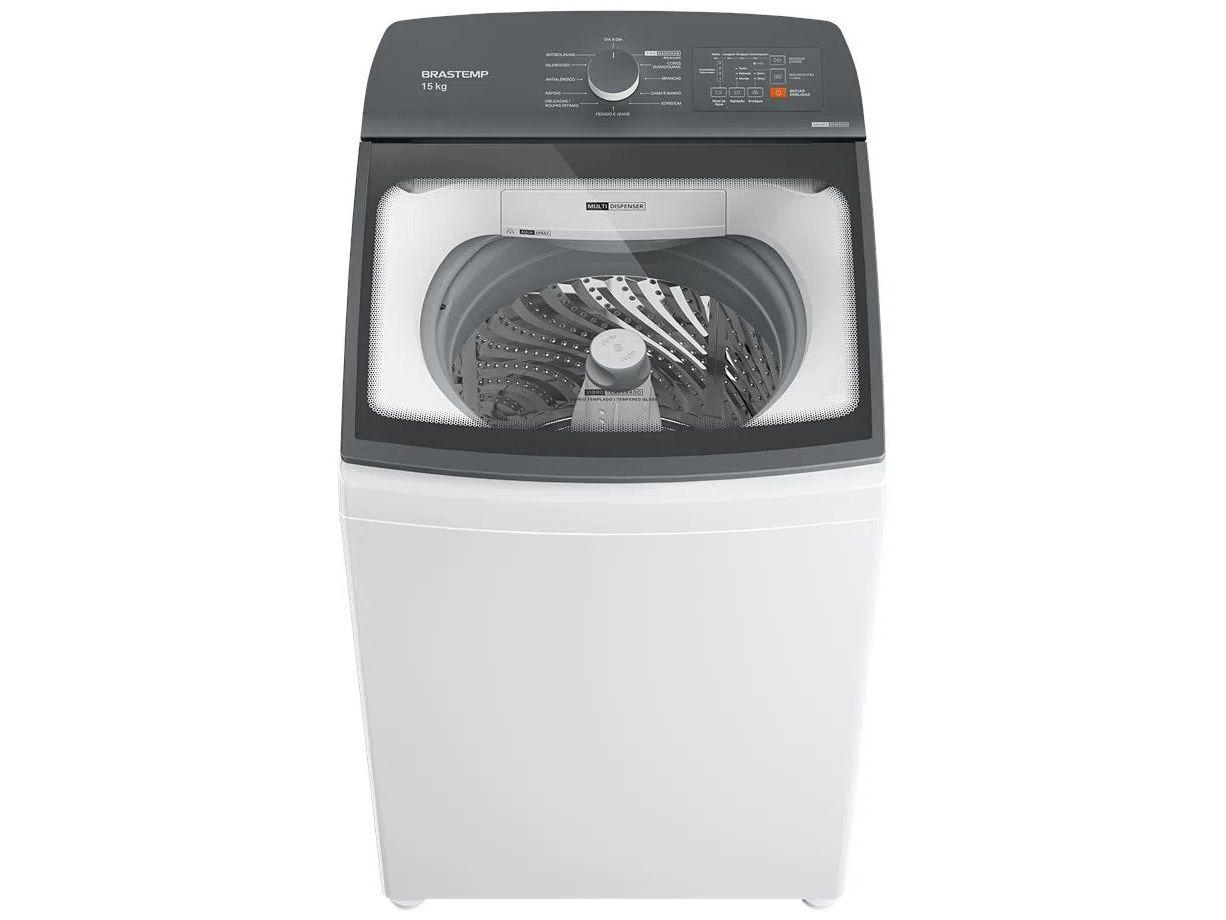 Lavadora de Roupas Brastemp 15kg Cesto Inox