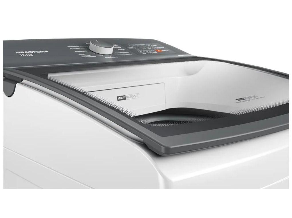 Lavadora de Roupas Brastemp 15kg Cesto Inox