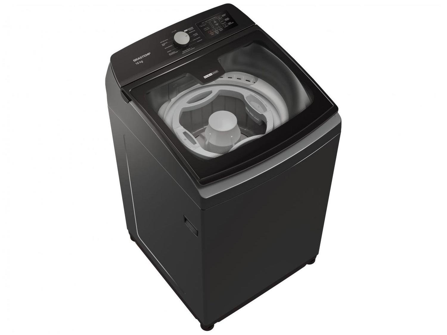 Lavadora de Roupas Brastemp 16kg 12 Programas de Lavagem Titânio BWD16