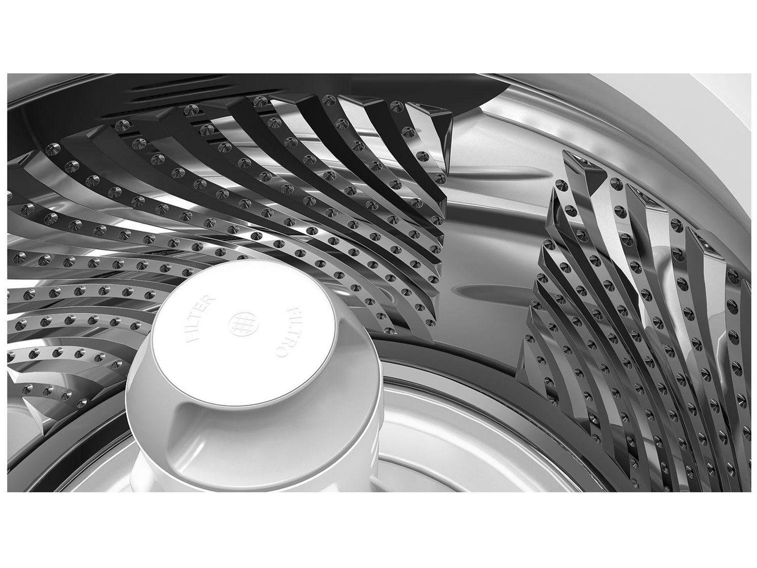 Lavadora de Roupas Brastemp 17kg Cesto Inox 12 Programas de Lavagem Branca BWK17