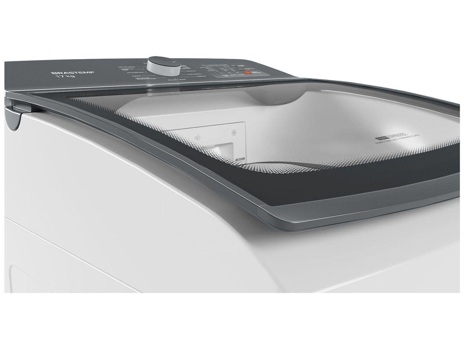 Lavadora de Roupas Brastemp 17kg Cesto Inox 12 Programas de Lavagem Branca BWK17