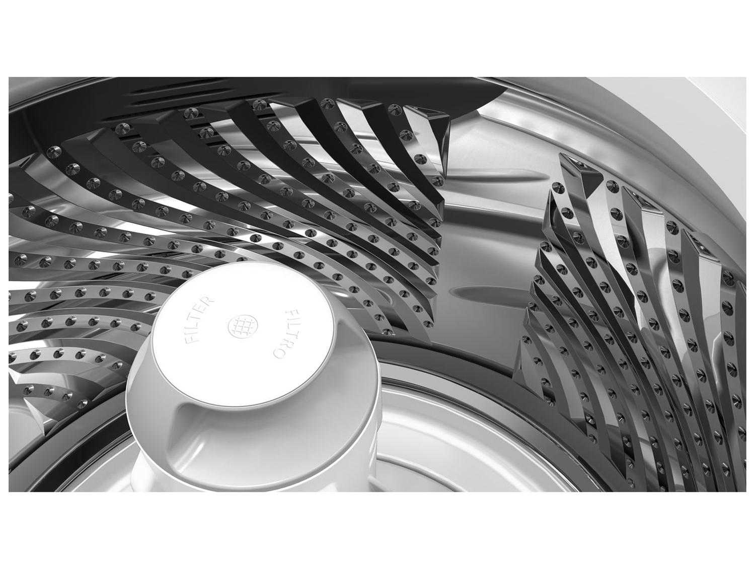 Lavadora de Roupas Brastemp 18kg Cesto Inox 12 Programas de Lavagem Branca BWF18AB