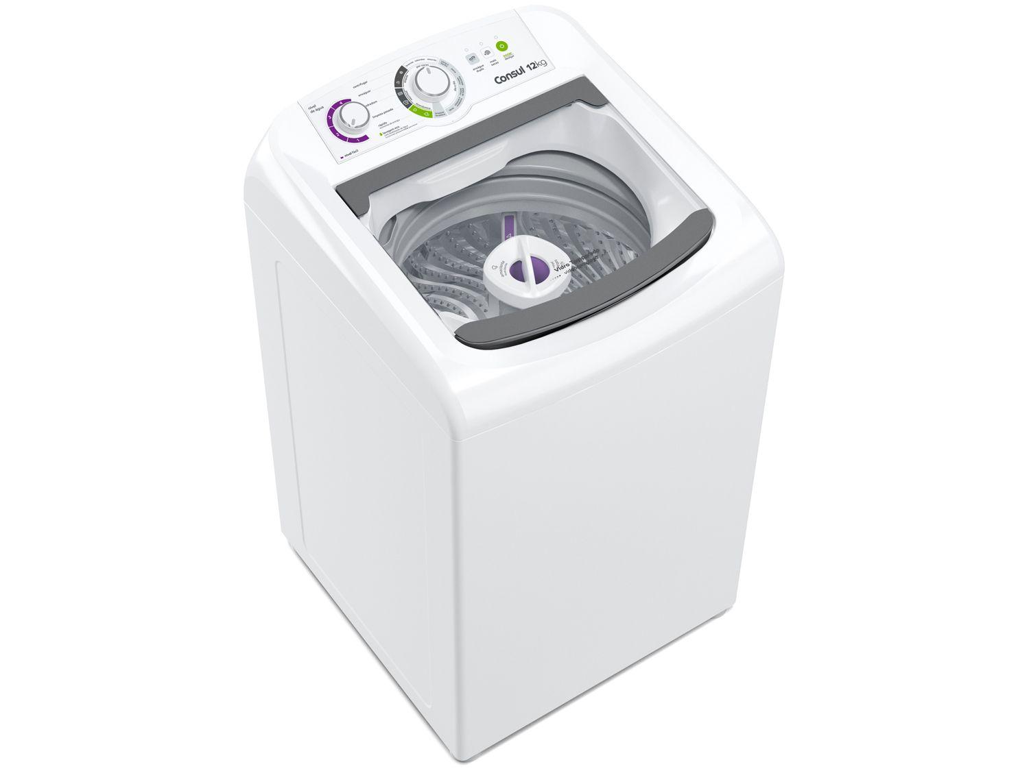 Lavadora de Roupas Consul 12kg 16 Programas de Lavagem Branca CWH12