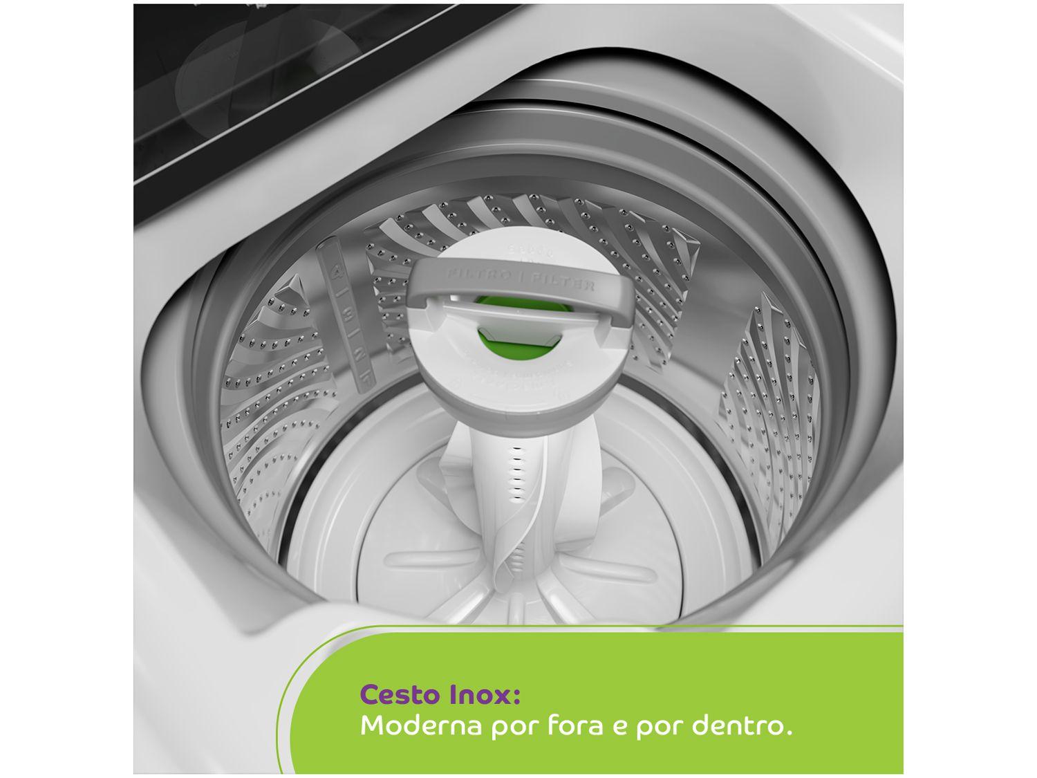 Lavadora de Roupas Consul 13kg Cesto Inox 12 Programas de Lavagem Branca CWN13AB