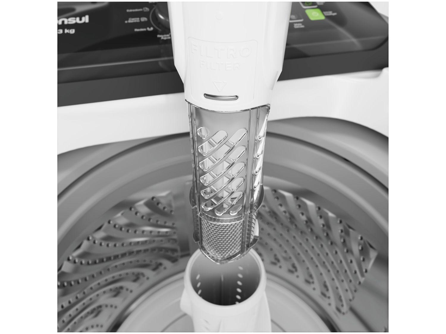 Lavadora de Roupas Consul 13kg Cesto Inox 12 Programas de Lavagem Branca CWN13AB
