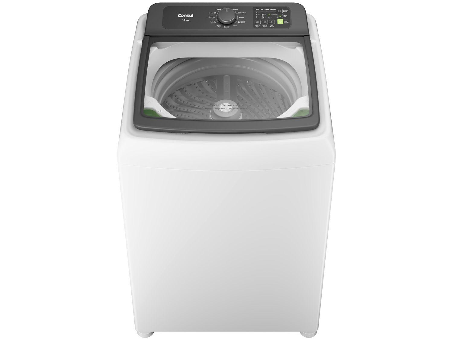 Lavadora de Roupas Consul 15kg Cesto Inox