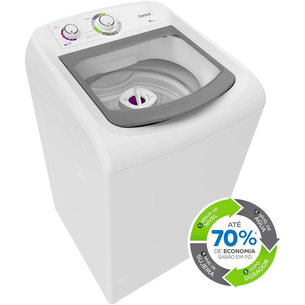 Lavadora De Roupas Consul 9Kg Branca CWB09 M quina De Lavar