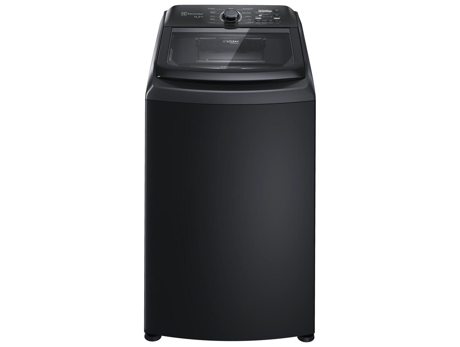 Lavadora de Roupas Electrolux 14,5kg Preta Cesto Inox 11 Programas de Lavagem LEP15