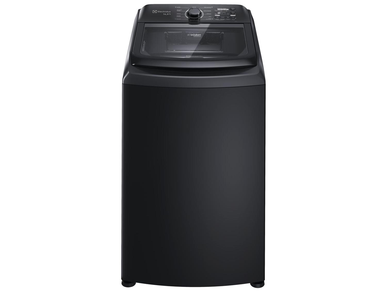 Lavadora de Roupas Electrolux 14,5kg Preta Cesto Inox 11 Programas de Lavagem LEP15